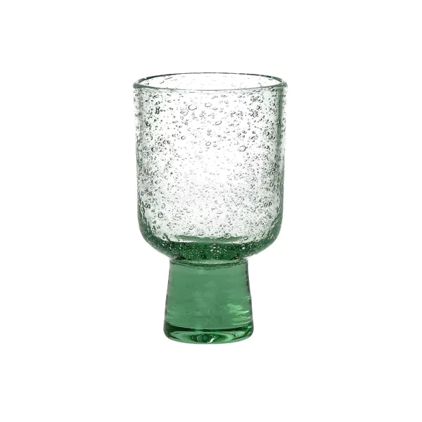 STÈLE - white wine glass - glass - DIA 7,2 x H 12 cm - light green